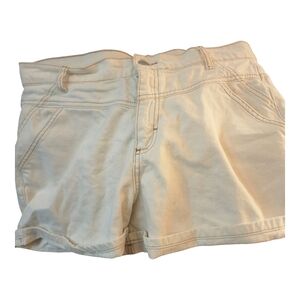 Topshop Cream High Waist Shorts Size 12